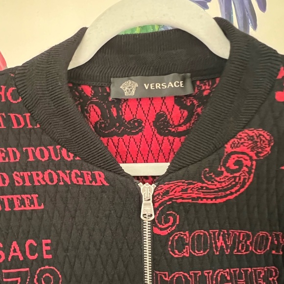 Men’s Versace knit bomber jacket - Picture 4 of 5
